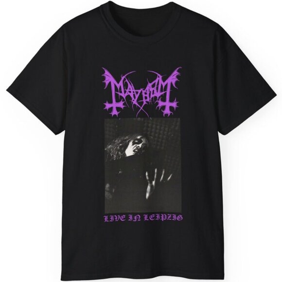 Mayhem Live In Leipzig Metal Rock Band Concert Graphic Fan T-Shirt 159 - Picture 1 of 5